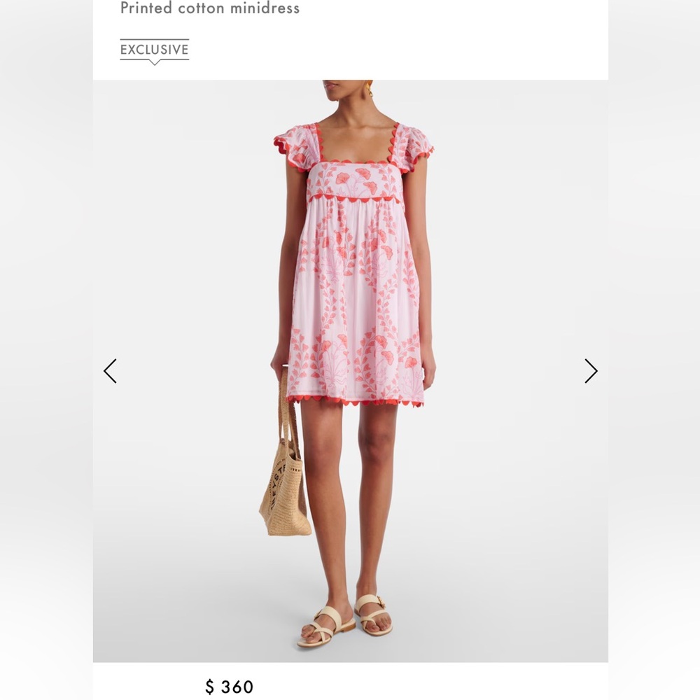 Juliet Dunn printed cotton minidress